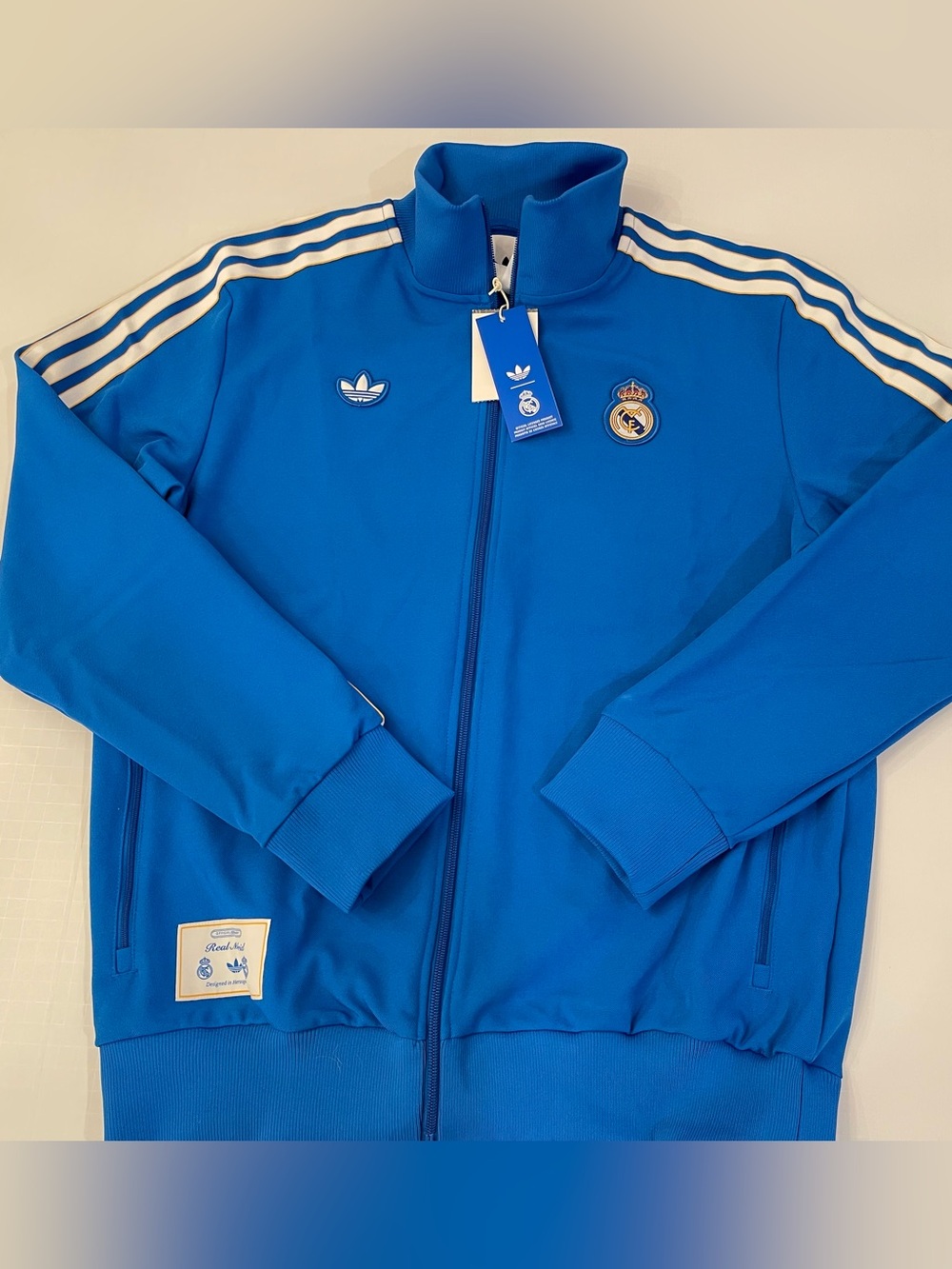 Adidas Originals Blue Bird Real Madrid Terrace Icons Track Jacket